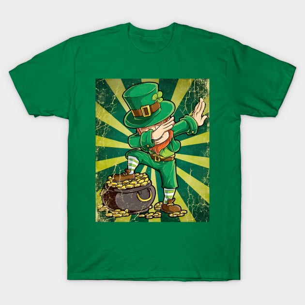 St. Patricks Gold Dabbing T-Shirt by Science Busters Podcast